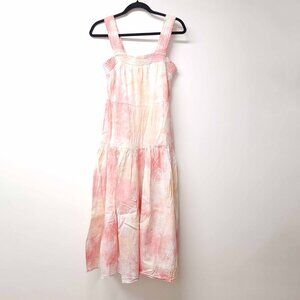 Old Navy Womens Square Neck Sleeveless Midi Dress Size S Tall Tie-Dye